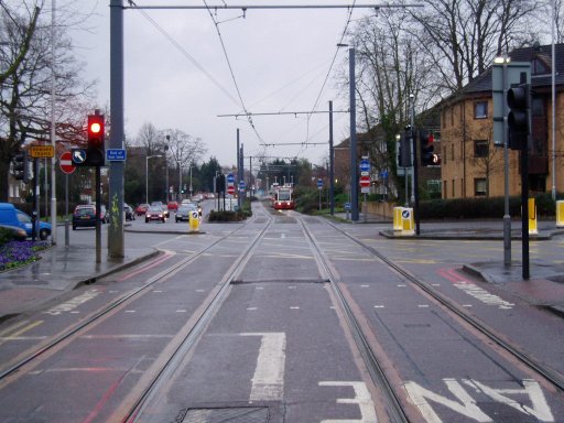 Croydon Tramlink croydon line at Chepstow Road