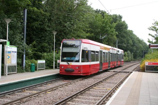 Croydon Tramlink tram 2530 at Woodside stop