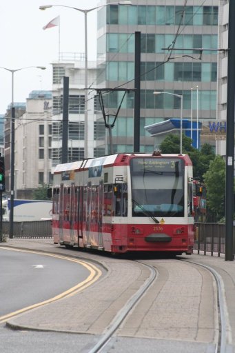 Croydon Tramlink tram 2536 at Wellesley Road