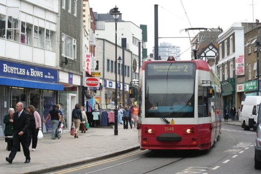 Croydon Tramlink tram 2548 at George Street