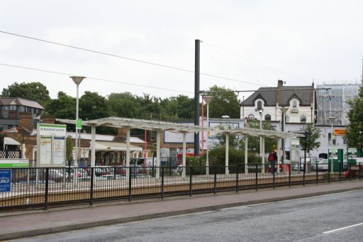 Croydon Tramlink tram stop at Beckenham Junction