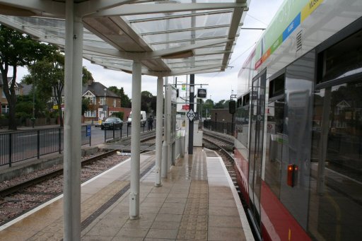 Croydon Tramlink tram stop at Beckenham Junction