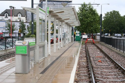 Croydon Tramlink tram stop at Beckenham Junction