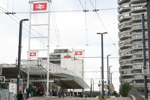 Croydon Tramlink tram stop at East Croydon