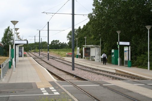 Croydon Tramlink tram stop at Harrington Road