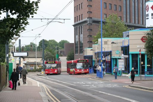 Croydon Tramlink tram stop at West Croydon