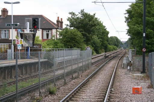 Croydon Tramlink beckenham route at Birkbeck