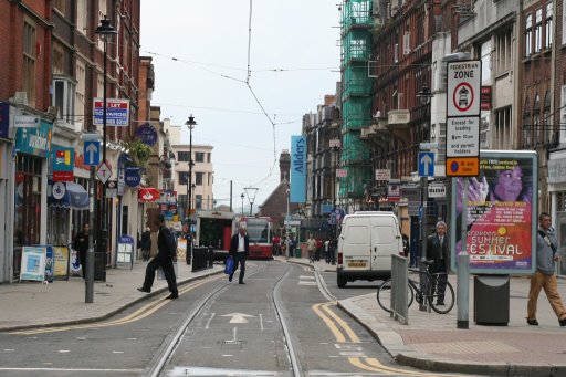 Croydon Tramlink croydon route at George Street/Wellesley Road junction