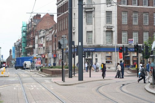 Croydon Tramlink croydon route at George Street/Wellesley Road junction