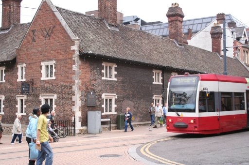 Croydon Tramlink croydon route at Whitgift Almshouses