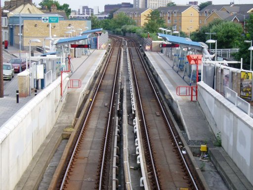 Docklands Light Railway station at Elverson Road