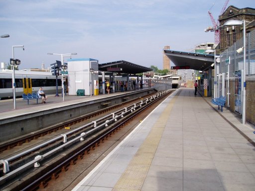 Docklands Light Railway station at Greenwich
