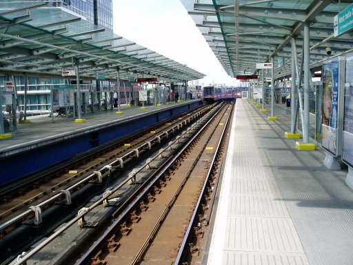 Docklands Light Railway station at West India Quay