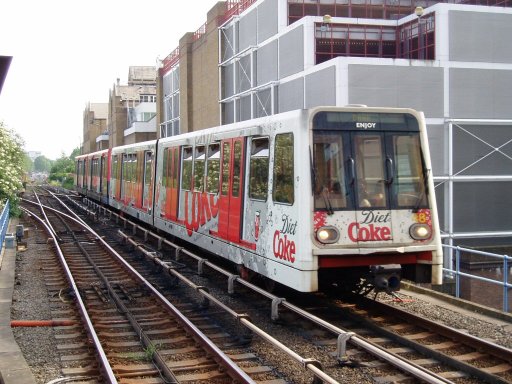 Docklands Light Railway unit 48 at Crossharbour station