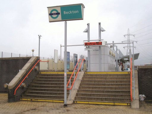 Docklands Light Railway station at Beckton
