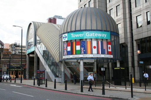 Docklands Light Railway station at Tower Gateway