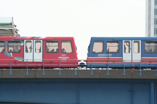 Docklands Light Railway Isle Of Dogs at West India Dock (Import)