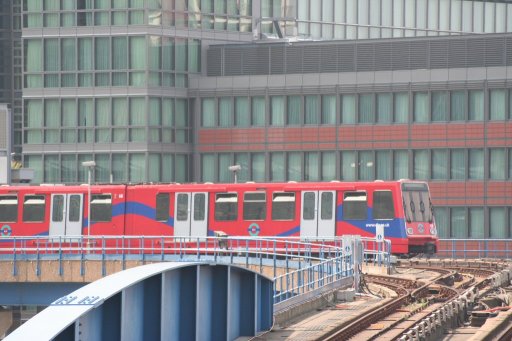 Docklands Light Railway unit 68 at North Quay Junction