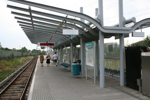 Docklands Light Railway station at Beckton