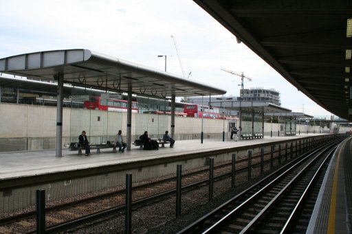 Docklands Light Railway station at Canning Town