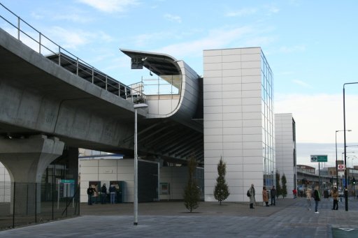 Docklands Light Railway station at West Silvertown