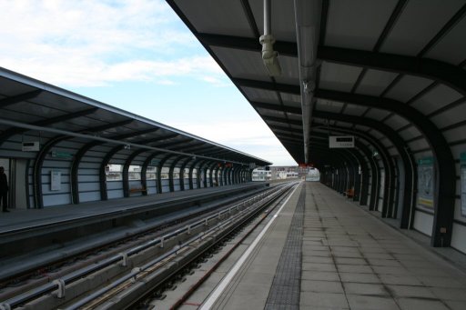 Docklands Light Railway station at West Silvertown