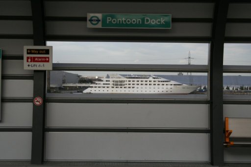Docklands Light Railway station at Pontoon Dock