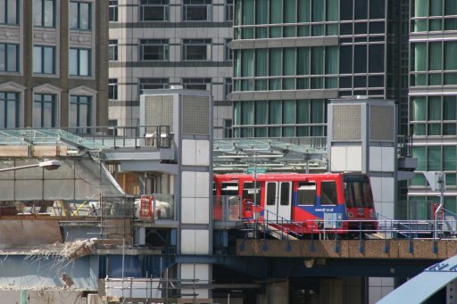 Docklands Light Railway unit 32 at West India Quay station
