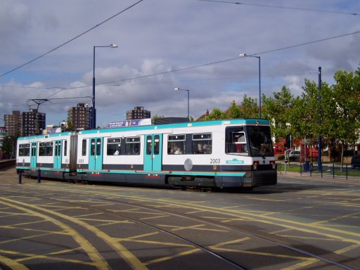 Metrolink tram 2003 at Ladywell