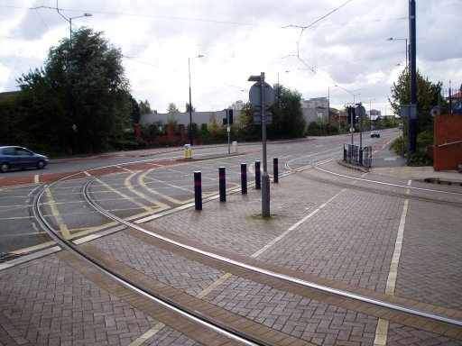 Metrolink Eccles route at Langworthy