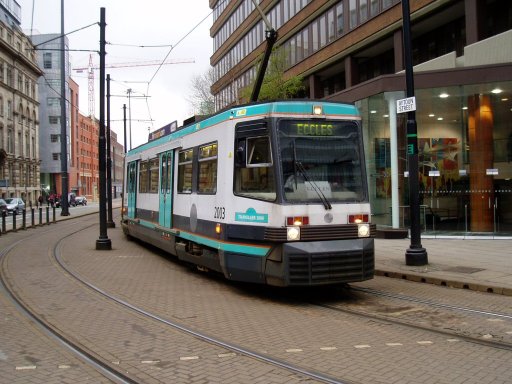 Metrolink tram 2003 at Aytoun Street