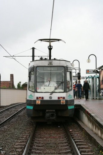 Metrolink tram 1002 at G-Mex stop
