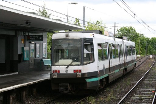 Metrolink tram 1019 at Bowker Vale stop