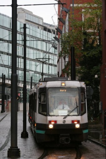 Metrolink tram  at Balloon Street
