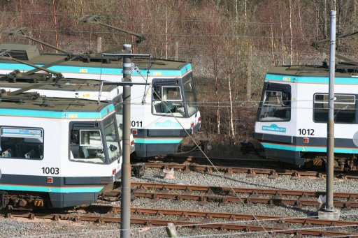 Metrolink tram Queens Road depot at Queens Road depot