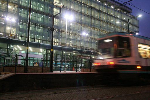 Metrolink stop at Shudehill