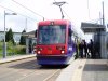thumbnail picture of Midland Metro tram 01 at Wednesbury, Great Western Street stop