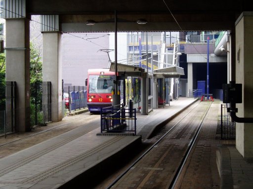 Midland Metro tram stop at Birmingham, Snow Hill
