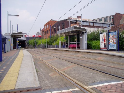 Midland Metro tram stop at St. Paul's