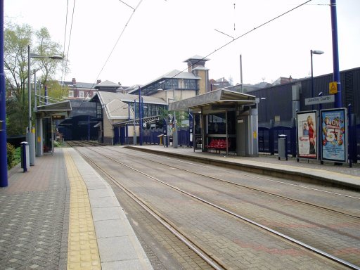 Midland Metro tram stop at Jewellery Quarter