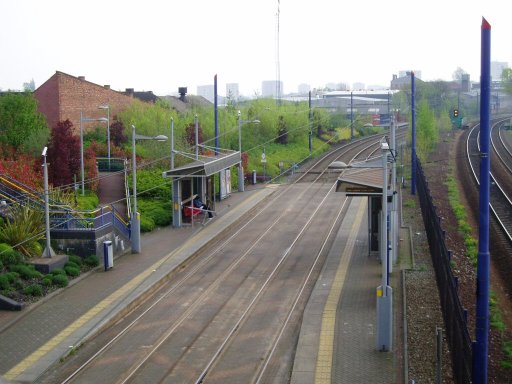 Midland Metro tram stop at Soho, Benson Road