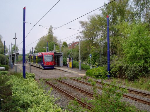 Midland Metro tram stop at Kenrick Park