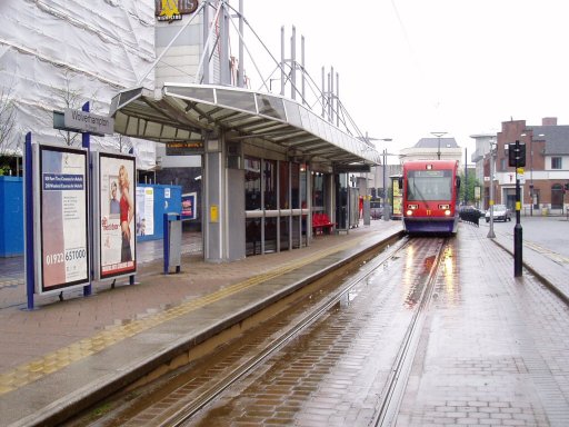 Midland Metro tram stop at Wolverhampton, St. George's
