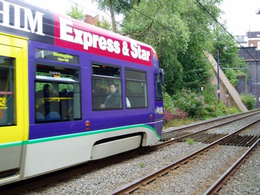 Midland Metro tram 12 at Jewellery Quarter stop