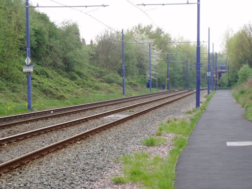 Midland Metro Line One at between Dartmouth Street and Dudley Street, Guns Village