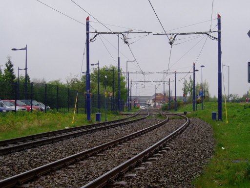 Midland Metro Line One at near Priestfield