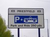 thumbnail picture of Midland Metro sign at Priestfield park and ride