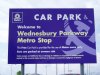 thumbnail picture of Midland Metro sign at Wednesbury Parkway stop