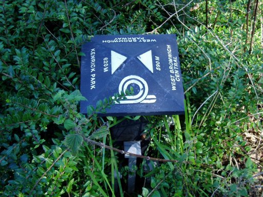 Midland Metro sign at north of Trinity Way