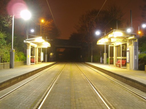 Midland Metro tram stop at The Crescent